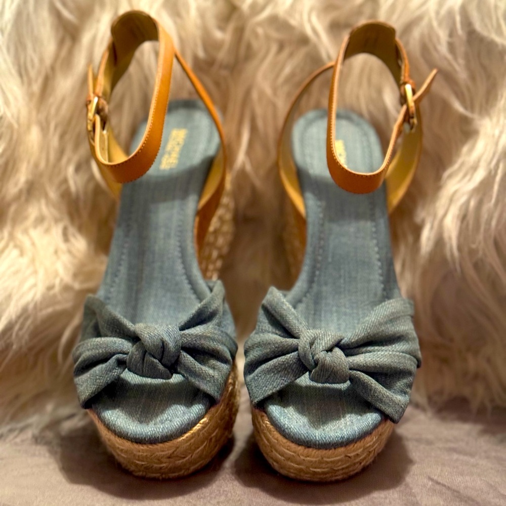 Michael Kors Maxwell Mid Wedge denim